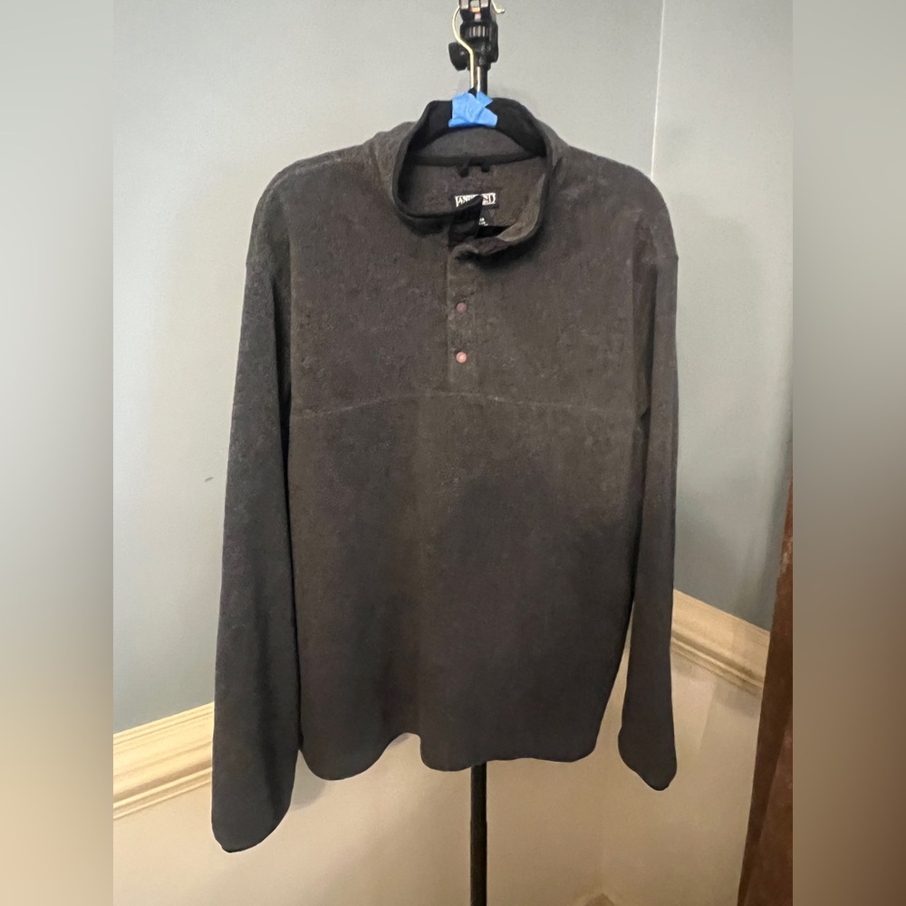 Lands' End Gray‎ & Black Wool-Blend Jacket